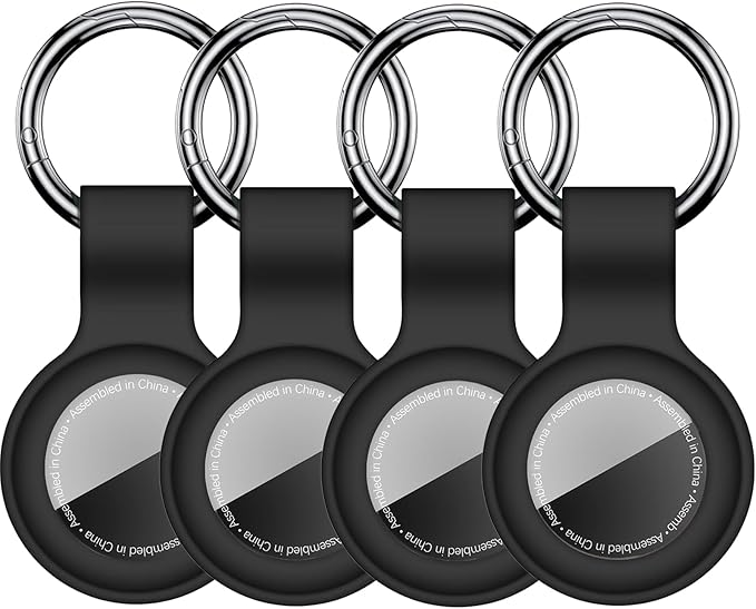 Linsaner Case for AirTag 2nd Gen & 1st Gen, Silicone Holder Keychain Key Ring by Linsaner