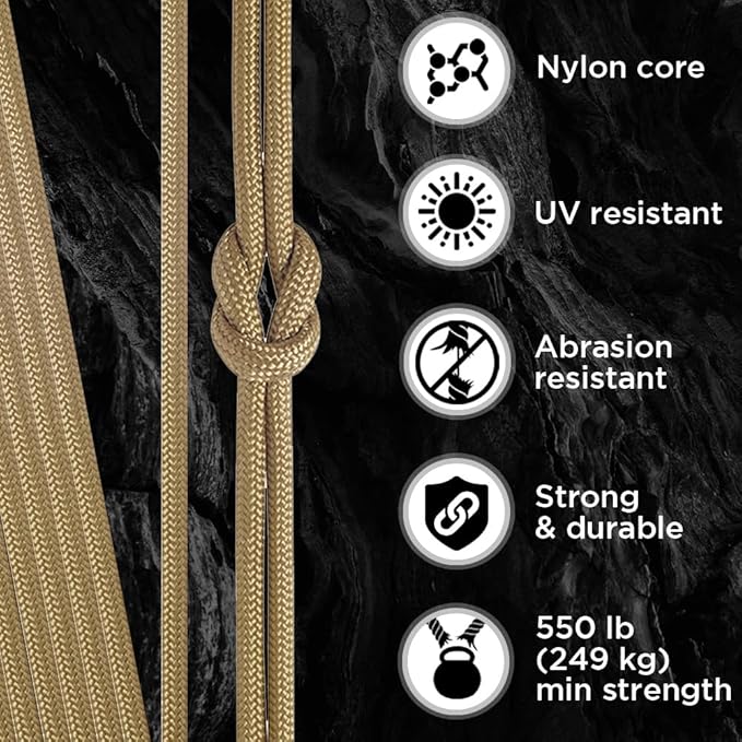 TECEUM 5/32" Paracord Rope 1000 – 1000ft / 200ft / 100ft / 50ft – Tactical - Image 3