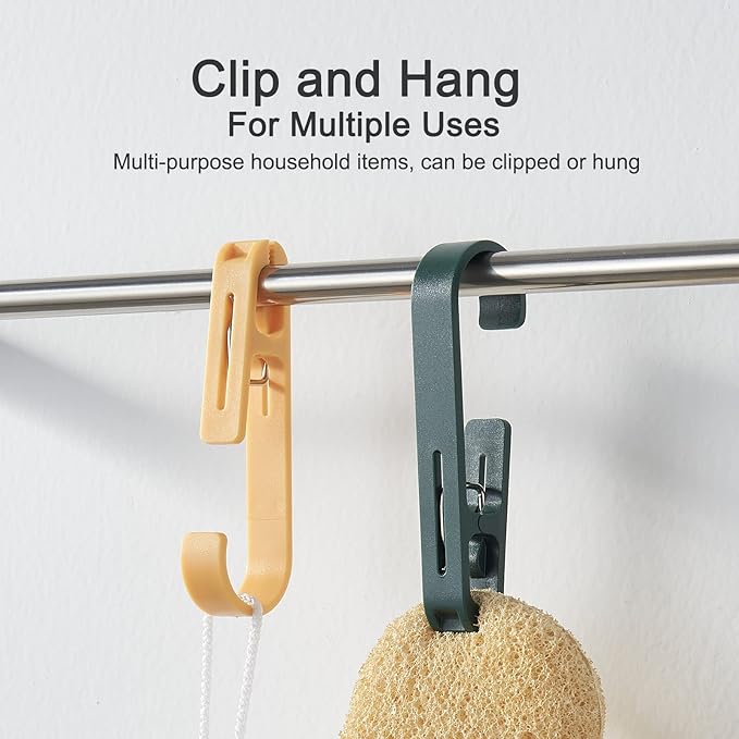 Large Laundry Hook Clothes pins 4Pcs Sock Clip Laundry Clips - Image 3