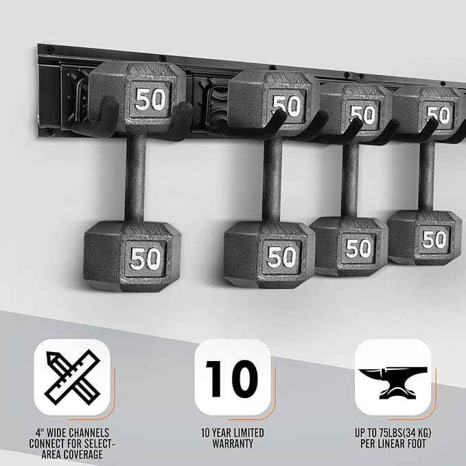 Garden Tool Rack Set, Garage Wall Organization Hanger - Image 6