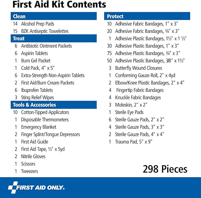 First Aid Only 298 Piece All-Purpose Emergency First Aid Kit - Image 3