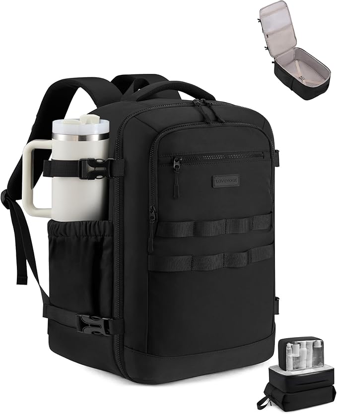 LOVEVOOK 50L Travel Backpack for Women & Men, TSA Approved Carry On Backpack by LOVEVOOK