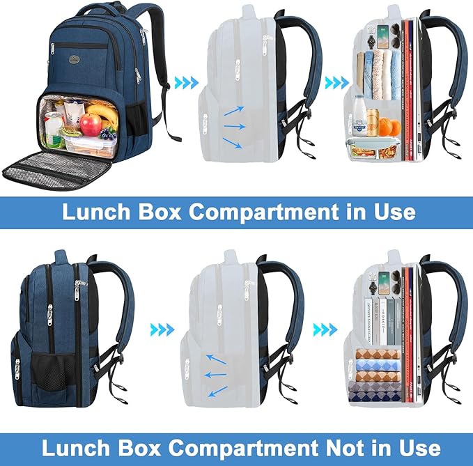 MATEIN Backpack Lunch Box, Water Resistant Mens Lunch Backpack - Image 3