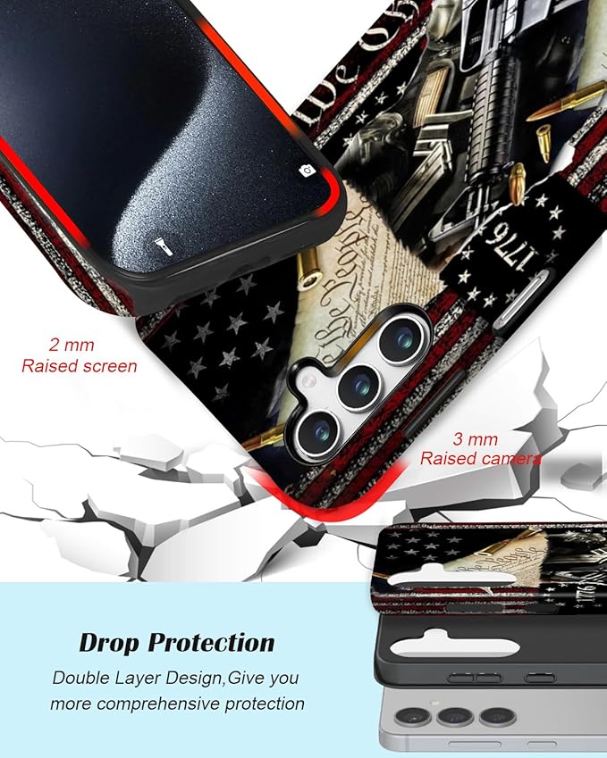 Compatible for Samsung Galaxy S26 Plus 5G Case, Dual Layer Heavy Duty 2 in 1 - Image 3