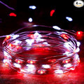 4-Pack Red and White Fairy Lights Battery Operated by EXF