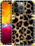 Compatible with iPhone 15 Pro Case, Seamless Gold Chain Leopard Luxury Golden by Unknown