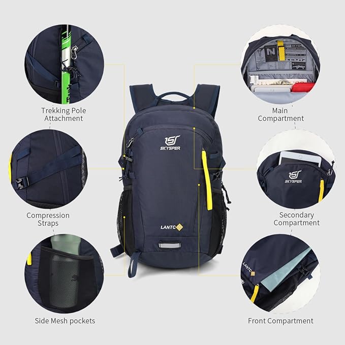 SKYSPER Small Hiking Backpack, 20L/30L Lightweight Travel Backpacks Hiking - Image 4
