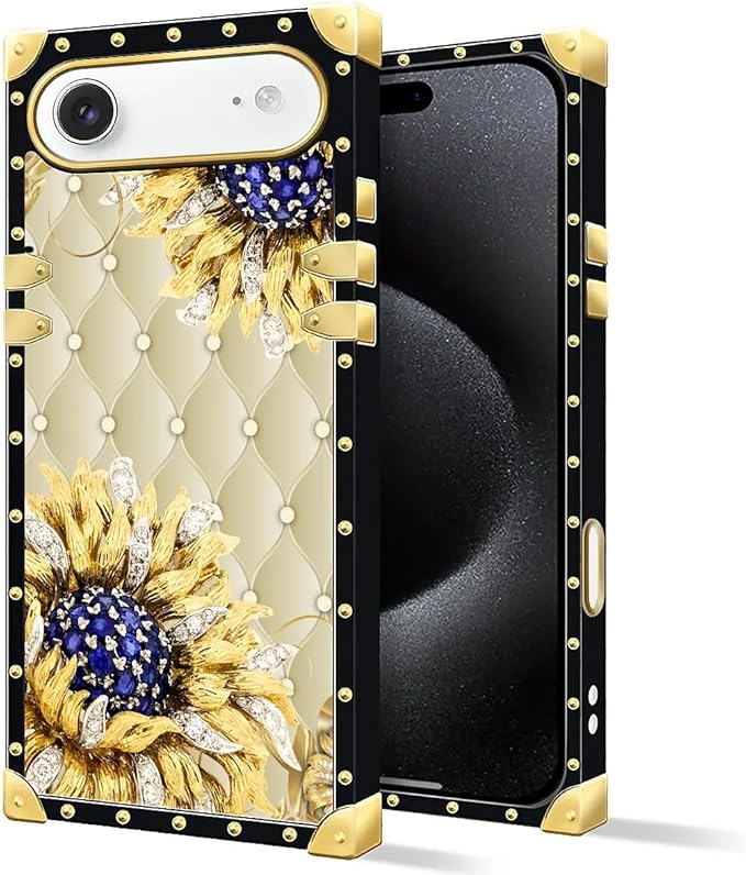 for iPhone 17 Air Case Luxury Golden Decoration - Image 2