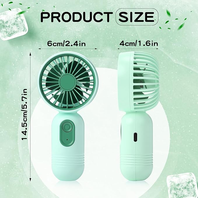 Rossesay 36 Pcs Mini Portable Fan Bulk Cute Handheld Lightweight Small Little - Image 2
