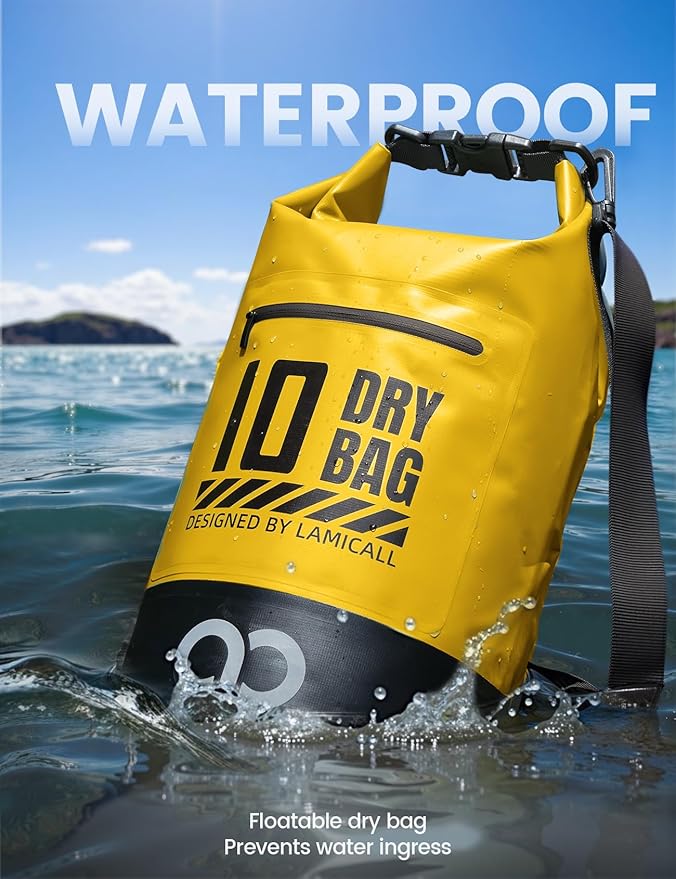 Lamicall Dry Bag Waterproof Backpack - 5L/10L/20L/30L/40L Large Water Proof Bag - Image 3