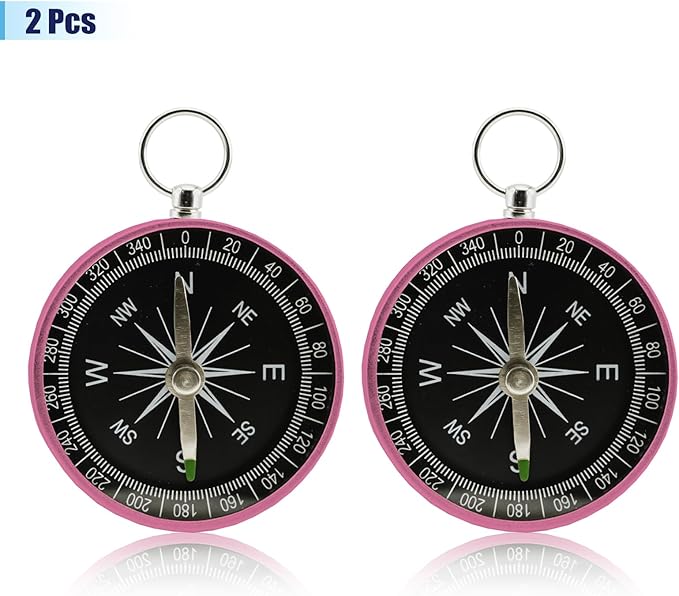 Pocket Compass, 2 Pieces Mini Compass - Image 3