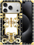 for iPhone 17 Pro Max Case Luxury Golden Decoration by Unknown