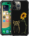 for iPhone 14 Pro Max Case, Pig Sunflower Yellow Sunshine Pattern Graphic by FKBRCL4U