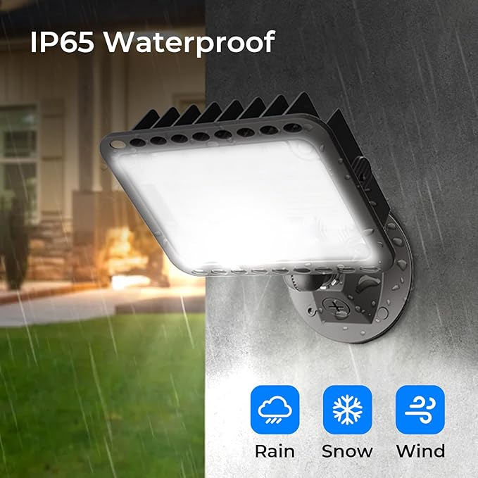CINOTON 65W LED Flood Lights Outdoor, IP65 Waterproof Exterior Security Wall - Image 7