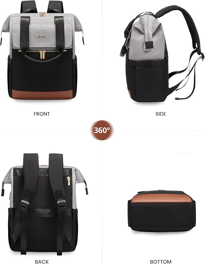 LOVEVOOK Laptop Backpack for Women, 15.6 Inch Work Laptop Bag - Image 9