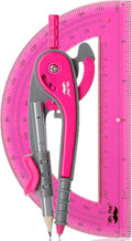 Mr. Pen- Geometry Compass and Protractor Set, 6 Inch Compass, 6 Inch Protractor by MrPen