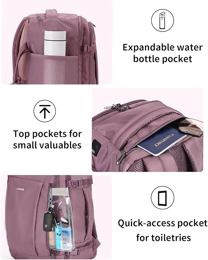 ECOHUB 17'' Travel Backpack, Personal Item Backpack - Image 6