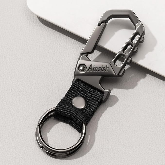 Heavy duty key chain, bottle opener function car keychains, versatile metal - Image 6