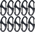 Small Carabiner Clips 1.6 inch Metal Double Sided Spring Gate Snap Hooks by Bytiyar