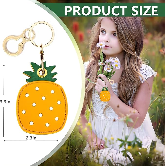 Leather Keychain Holder Case Compatible - Image 2