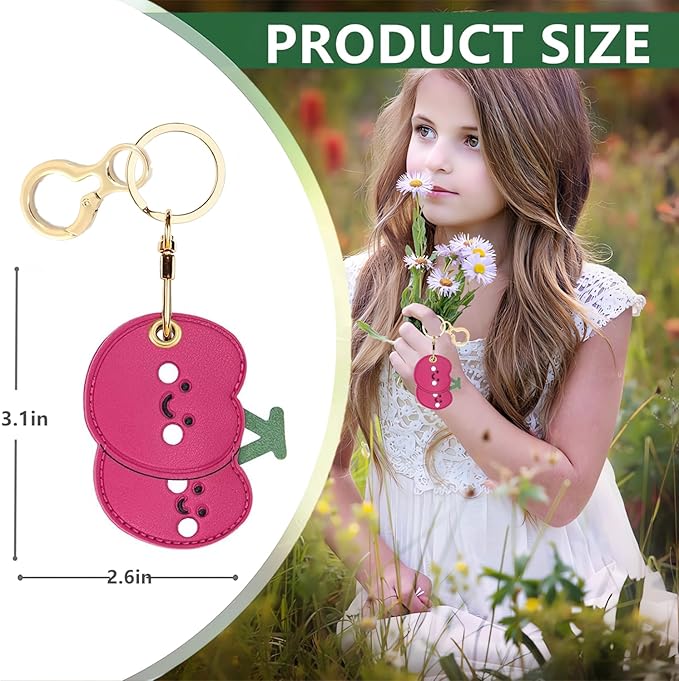 Leather Keychain Holder Case Compatible - Image 2