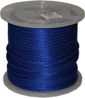 T.W . Evans Cordage 5/8" X 200' Blue Solid Braid Propylene MFP Derby Rope by Unknown