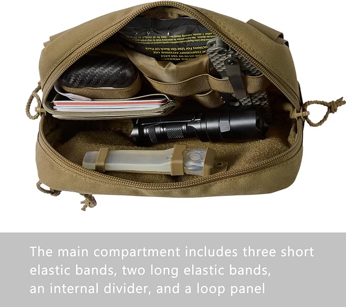 Tactical Admin Pouch Laser Cut MOLLE EDC Tool Organizer - Image 4