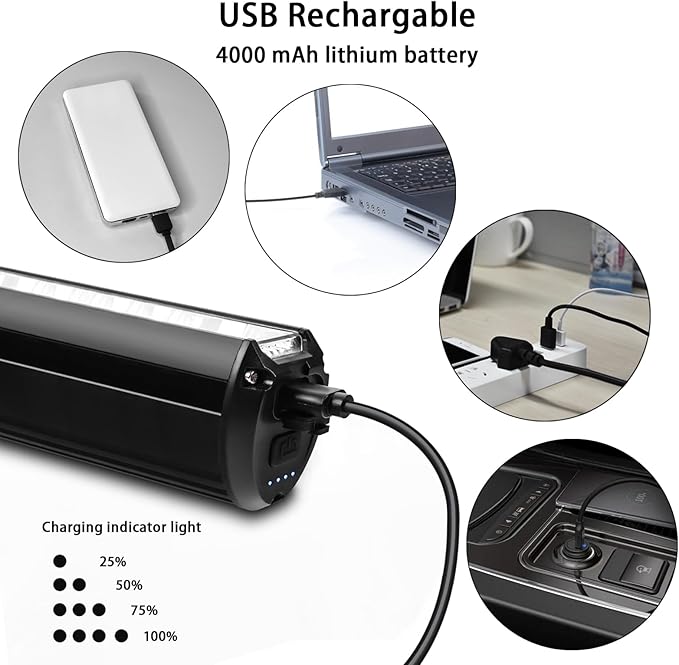 Suruid Super Bright LED Bike Light, USB Rechargeable Bicycle Headlight - Image 5