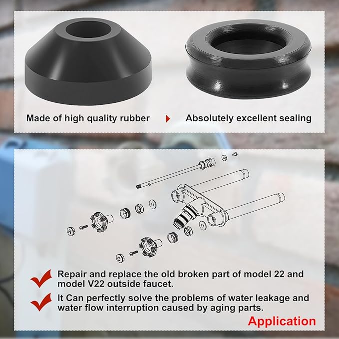 RK-22MH Repair Kit Metal Handle, Outside Faucet, Compatible - Image 4