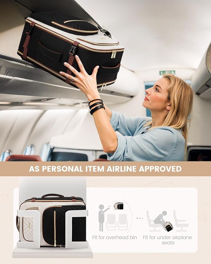 LOVEVOOK Travel Backpack Carry on Flight Approved 50L, Waterproof TSA Travel - Image 3