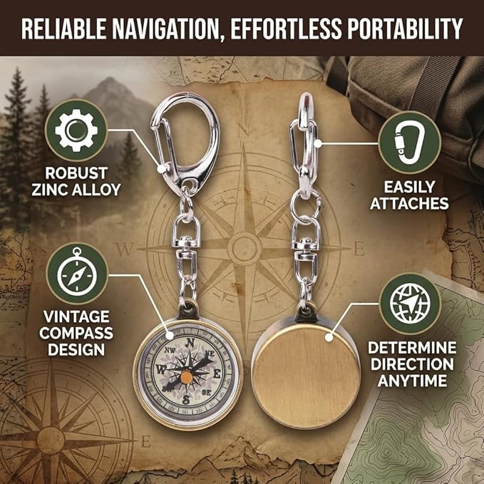Pocket 2Pcs Outdoor Keychain Keychain - Image 2