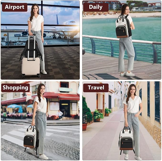 Laptop Backpack for Women Work Bookbag: 18 Inch College Backpacks - Image 6