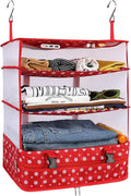 Surblue Hanging Closet Storage Bag Collapsible 3-Shelf Washable Oxford Fabric by SURBLUE