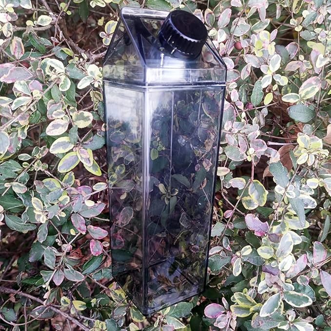 Jinberry 500ml/17Oz Cute Leakproof Milk Carton Water Bottle Portable Drinkware - Image 7