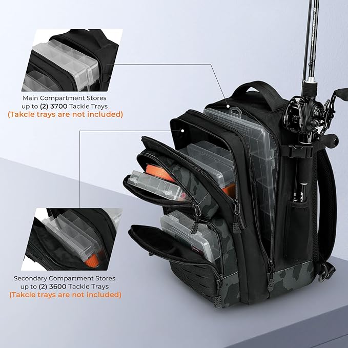 KastKing BlowBak Tactical Sling Tackle Bag-Lightweight Fishing Backpack Storge - Image 4