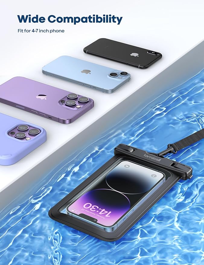 Lamicall Waterproof Phone Pouch Case Bag - Image 7