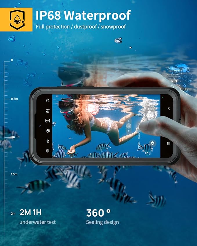 Lanhiem for Samsung Galaxy A36 Phone Case, IP68 Waterproof Dustproof, Built-in - Image 3