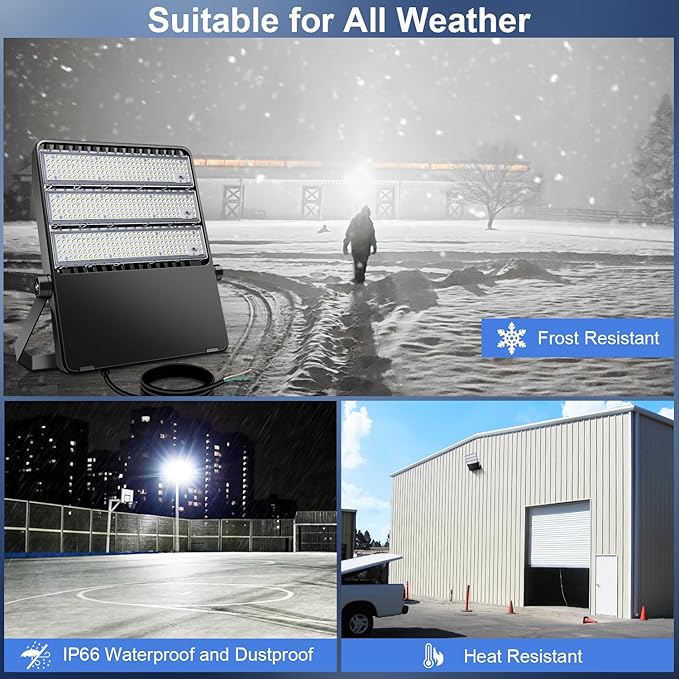 52200LM LED Stadium Flood Light Commercial Eqv 2400W Super Bright 145LM/W 5500K - Image 8