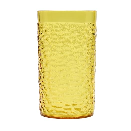 G.E.T. 3316-Y-EC Heavy-Duty Shatterproof Plastic Pebbled Tumbler, 16 Ounce - Image 2
