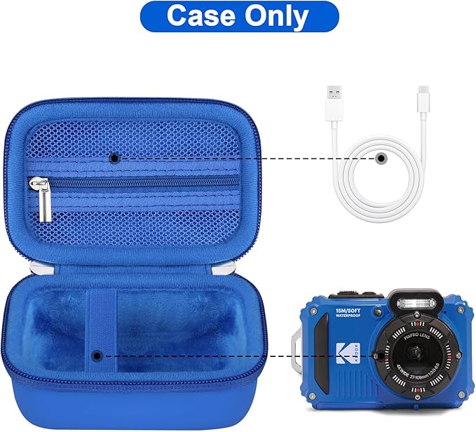 Canboc Carrying Case for Kodak PIXPRO WPZ2 Rugged Waterproof Digital Camera - Image 2