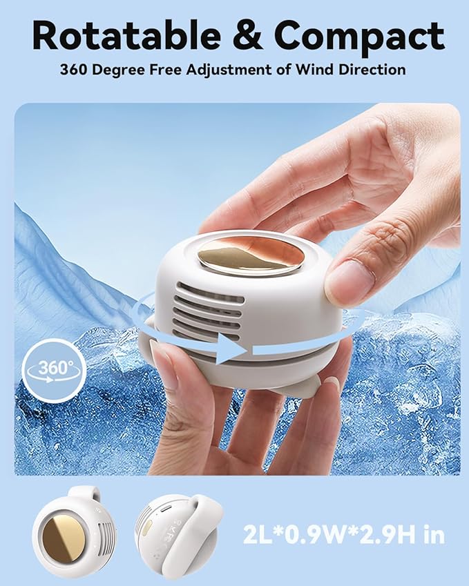 Portable Silent Mini Bladeless Electric Fan, Mini Whirlwind Fan - Image 6