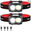 Blukar LED Headlamp Rechargeable, 2000L High Lumen Super Bright Dimmable by Blukar