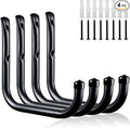 KURUI Wall Hooks for Garage Garden, 4 Pack Water Hose Holder, Large Garage by KURUI