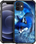 for iPhone 12 Mini Case, Snowy Mountain Fox Lake Pattern Graphic Design Girl by FKBRCL4U