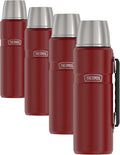 THERMOS Stainless King Vacuum-Insulated Beverage Bottle, 40 Ounce, Rustic Red by Thermos