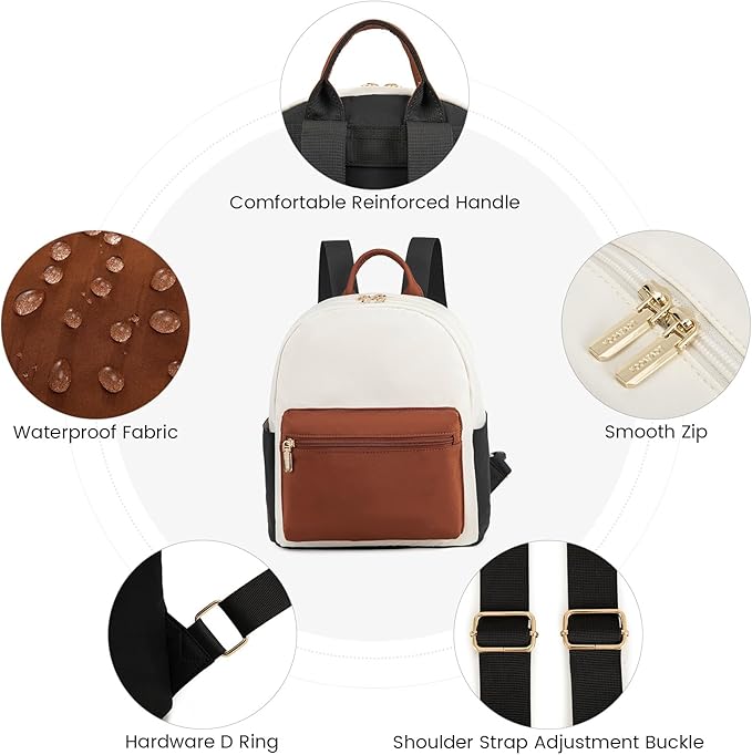 LOVEVOOK Mini Backpack for Women Light Weight Small Waterproof Backpack Purses - Image 6