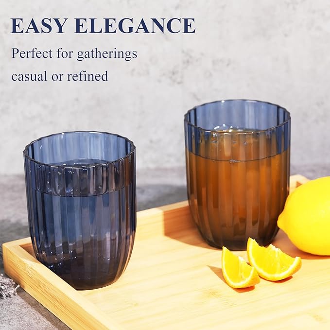 Acrylic Clear Highball Plastic Cups | Plastic Reusable Tumblers 15oz | - Image 2