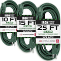 Iron Forge Cable Weatherproof Outdoor Extension Cord 3 Pack, 10 ft, 15 ft by IronForgeCable
