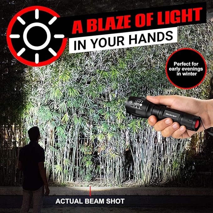 GearLight LED Flashlight Bright, Zoomable Tactical Flashlights - Image 5