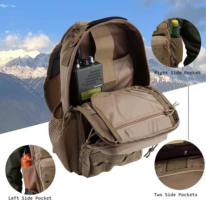 Rover Sling Pack Tactical Shoulder Sling Bag Backpack - Image 5